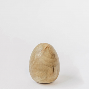 Natural Color Wooden Egg Shaped Paperweight