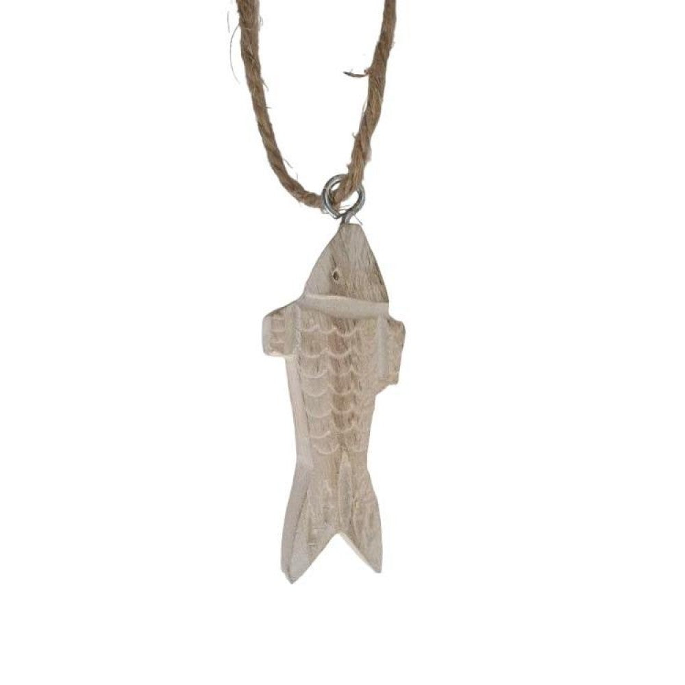 Hanging Wooden Fish Ornament