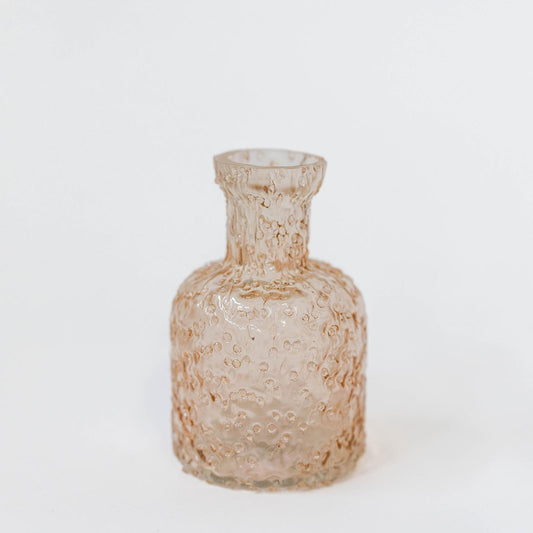 Textured Light Beige Decorative Bottle