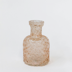 Textured Light Beige Decorative Bottle