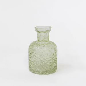 Textured Light Green Decorative Bottle