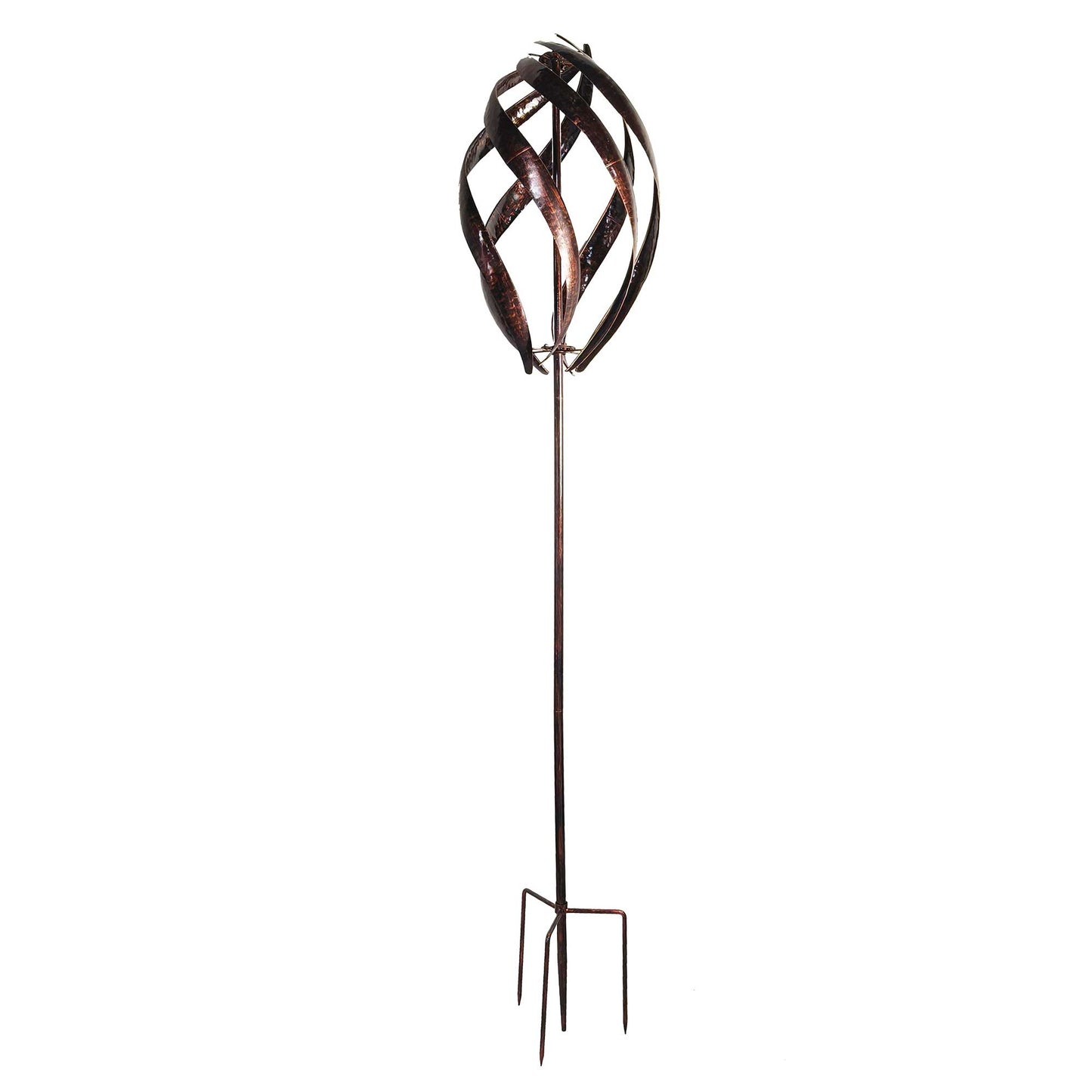 Copper Vine Wind Spinner Garden Sculpture