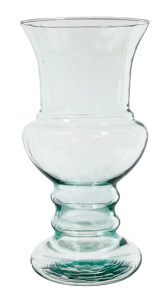 15" Glass Urn Vase