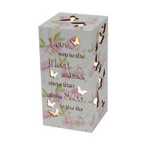 Led With Text-Love You To The Moon And Back Night Light