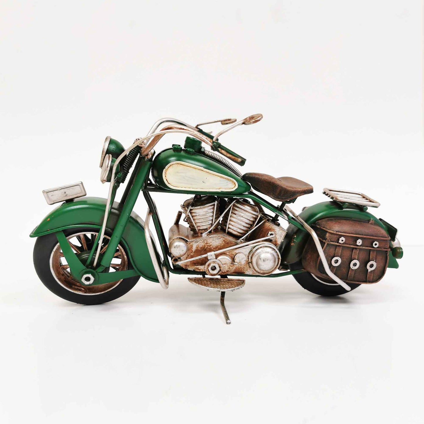 Touring Motorcycle With Saddlebags Figurine