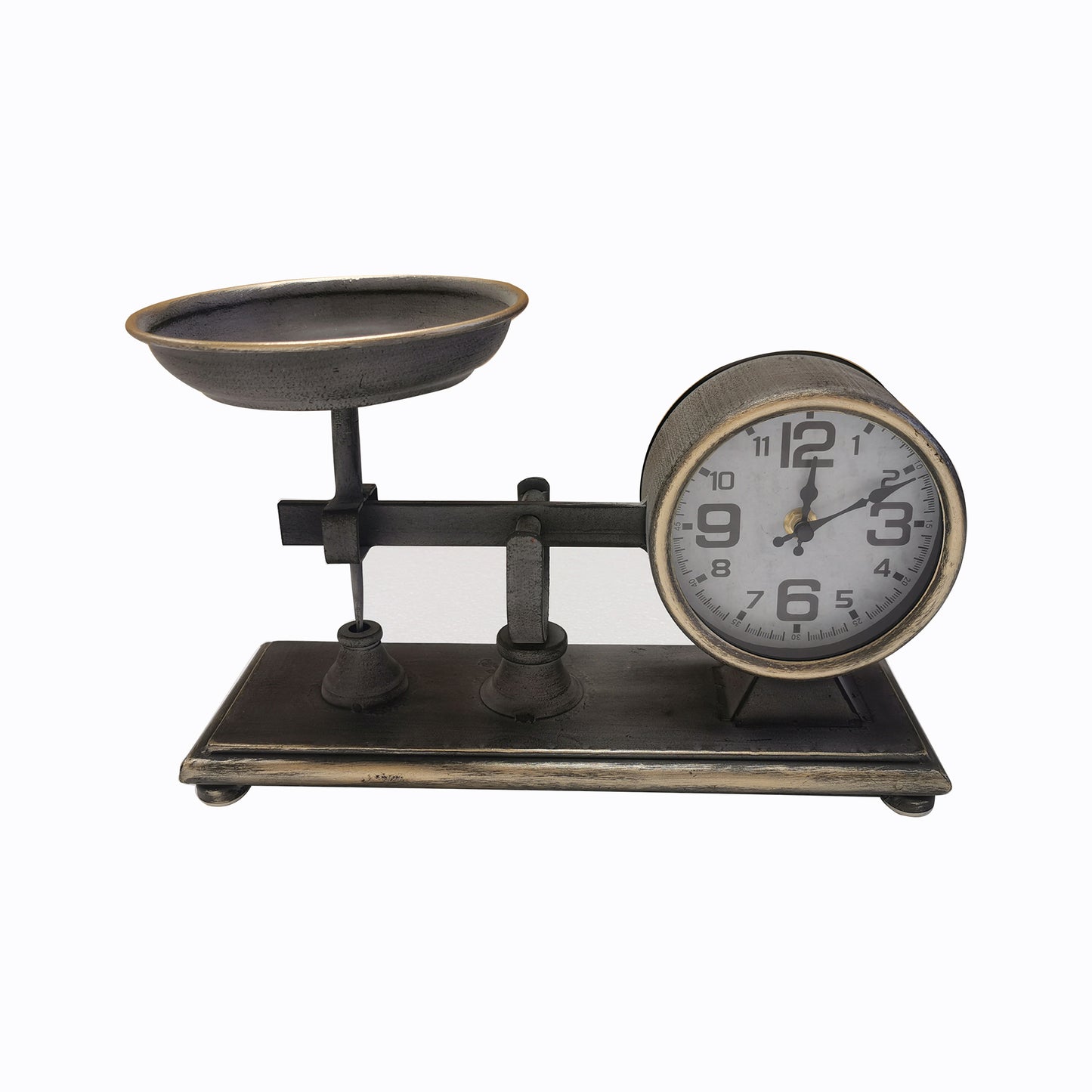 Scale Inspired Vintage Table Clock