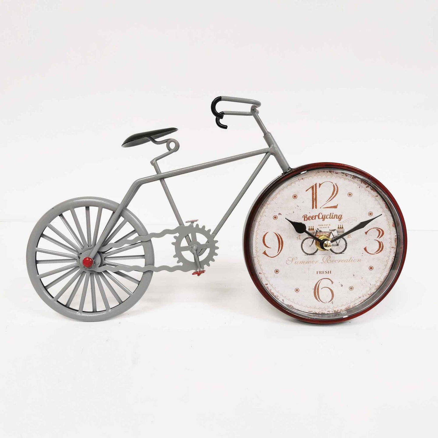 Bicycle With Beer Cycling Decoration Table Clock