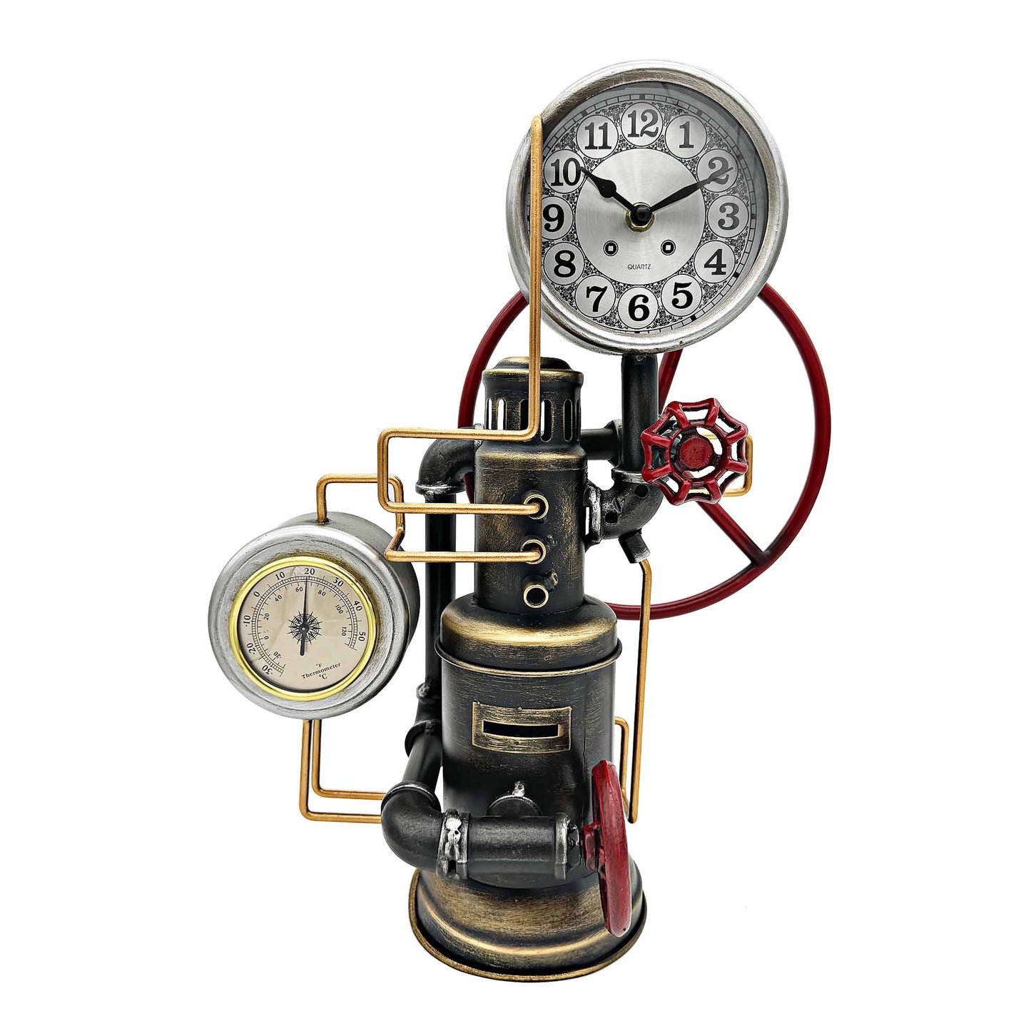 Steampunk Look Table Clock