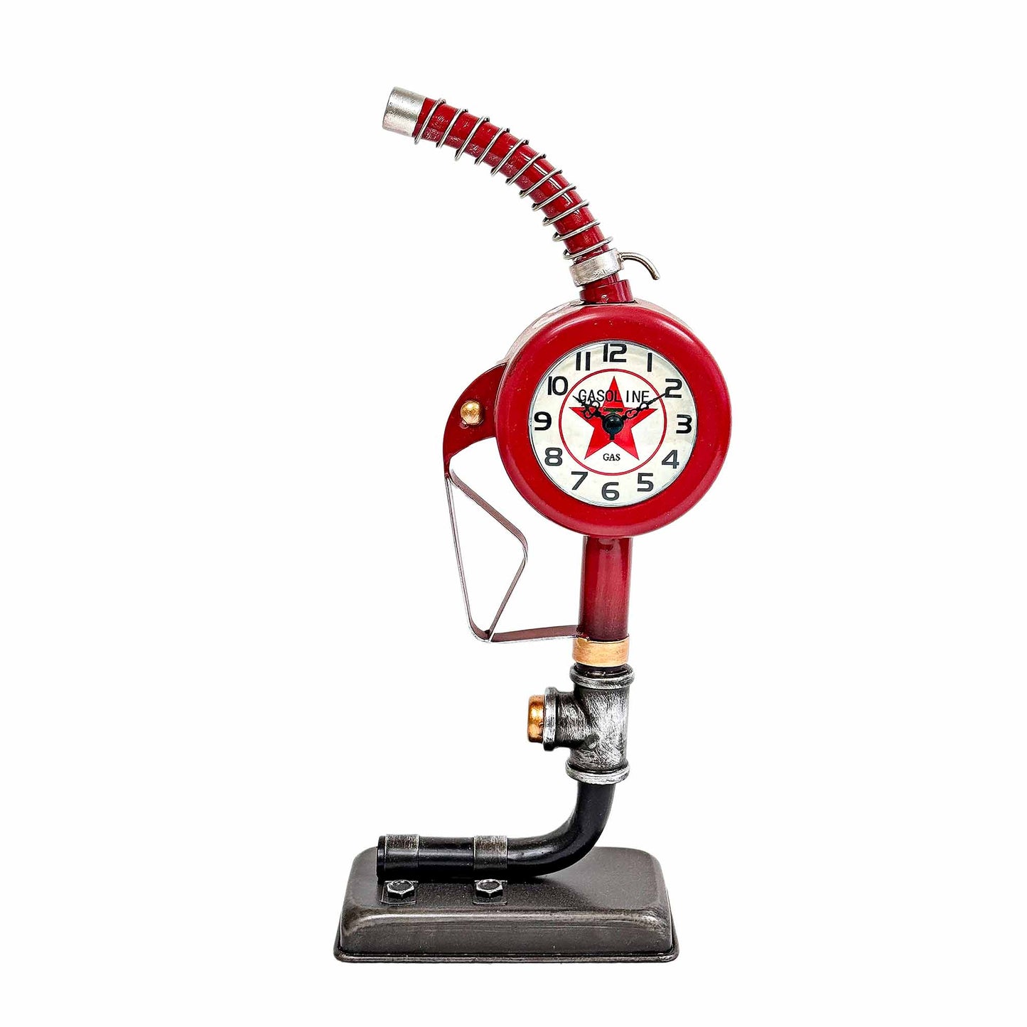 Vintage Look Gas Nozzle Table Clock