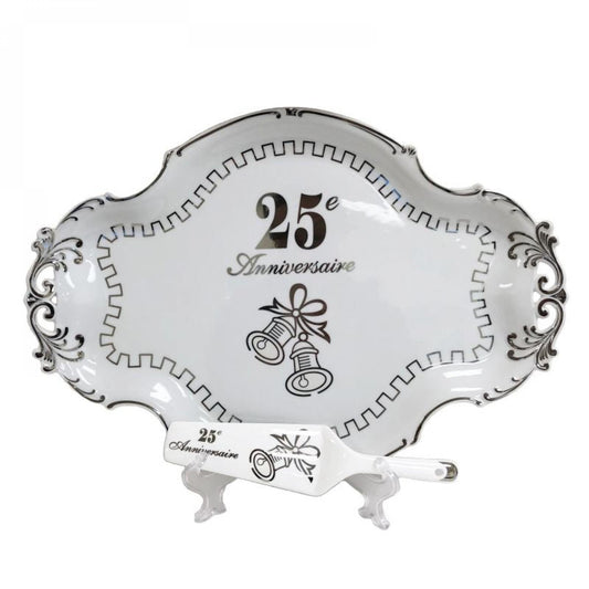 25E Anniversaire Server And Handled Cake Tray