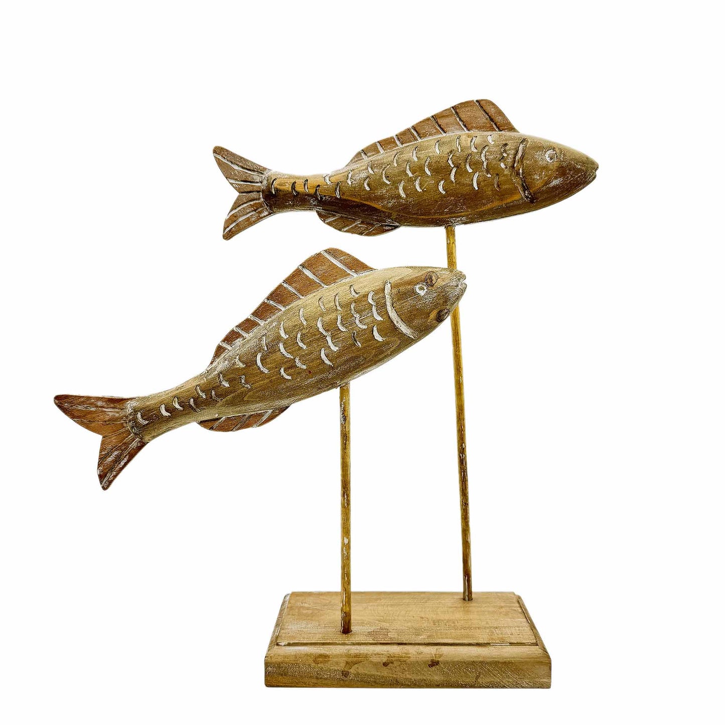Two Fish On A Stand Figurine
