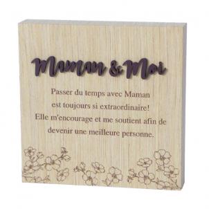 Maman & Moi - With Text Block Sign