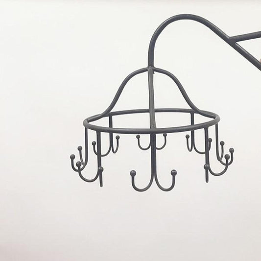 Cast Iron With 8 Double Hooks Hanging Wall Rack