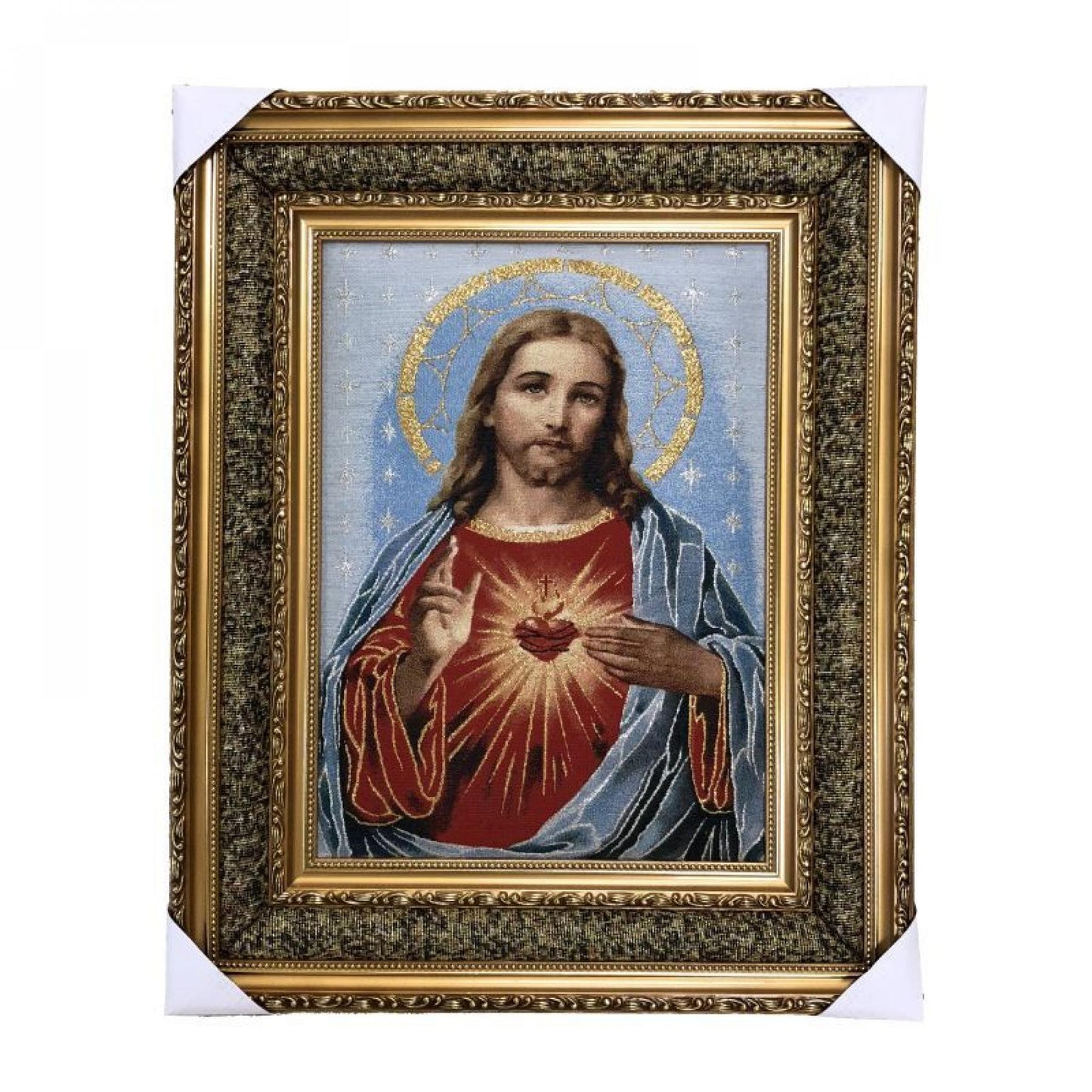 Sacred Heart Of Jesus Framed Tapestry