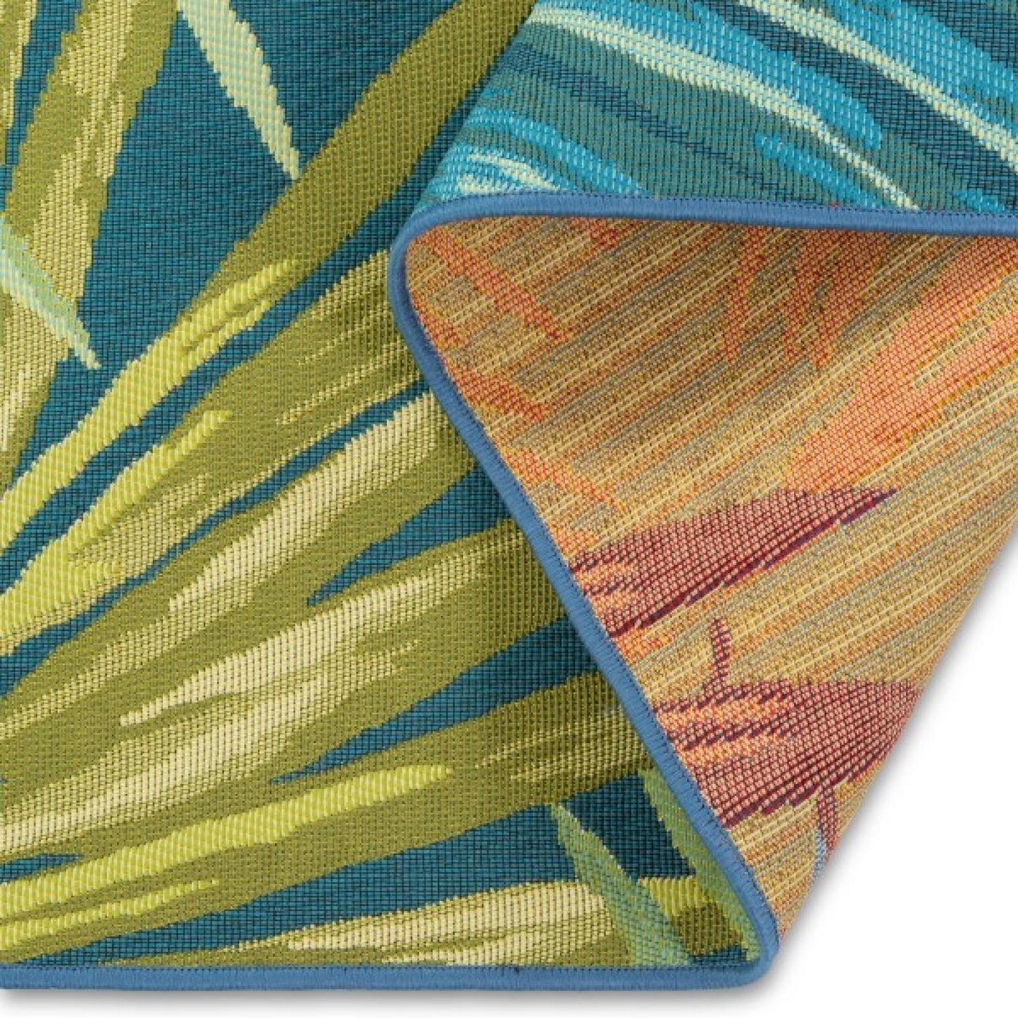 Eden Outdoor Tropical Leaves Rug