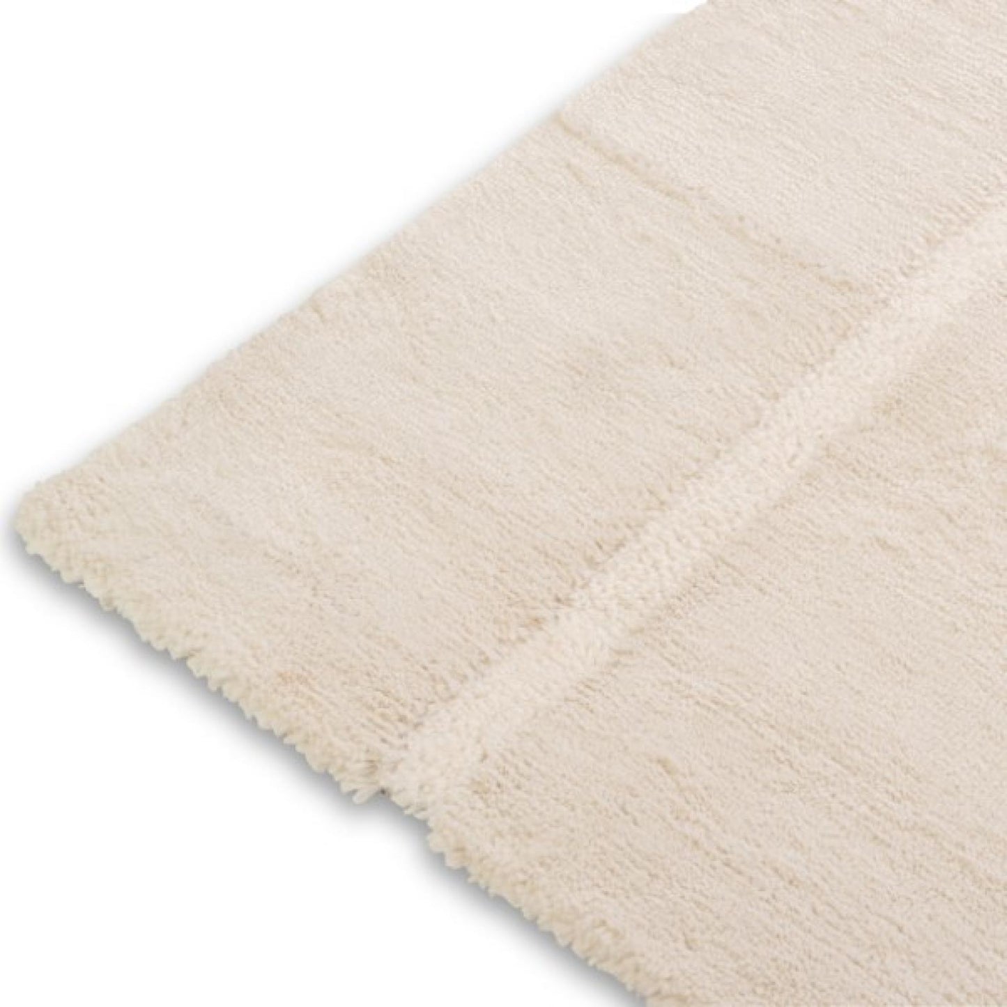 Sherpa Cream And White Patterned Rug