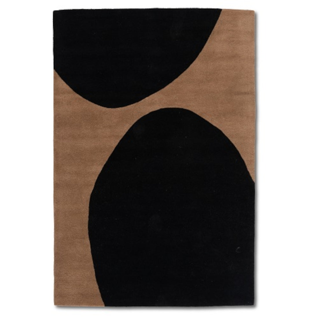 Abstract Black And Brown Area Rug