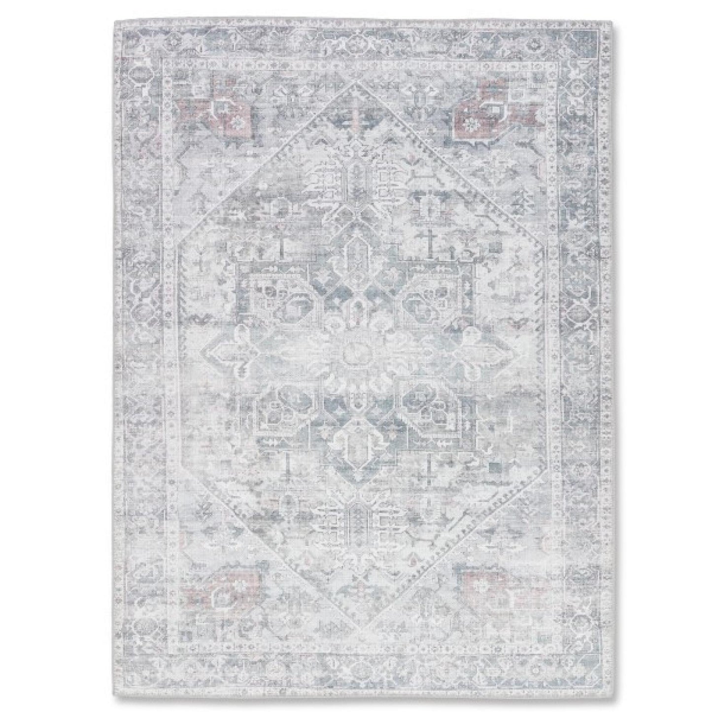 Aura Gray Patterned Area Rug