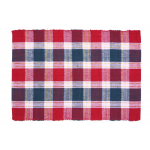 Santa Clara Lurexed Check Pattern Ribbed Placemat