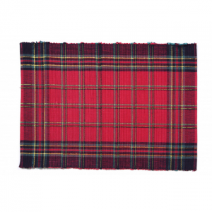 Deerprook Lurexed Check Pattern Ribbed Placemat