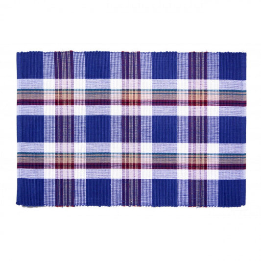 Lakewood Check Pattern Ribbed Placemat