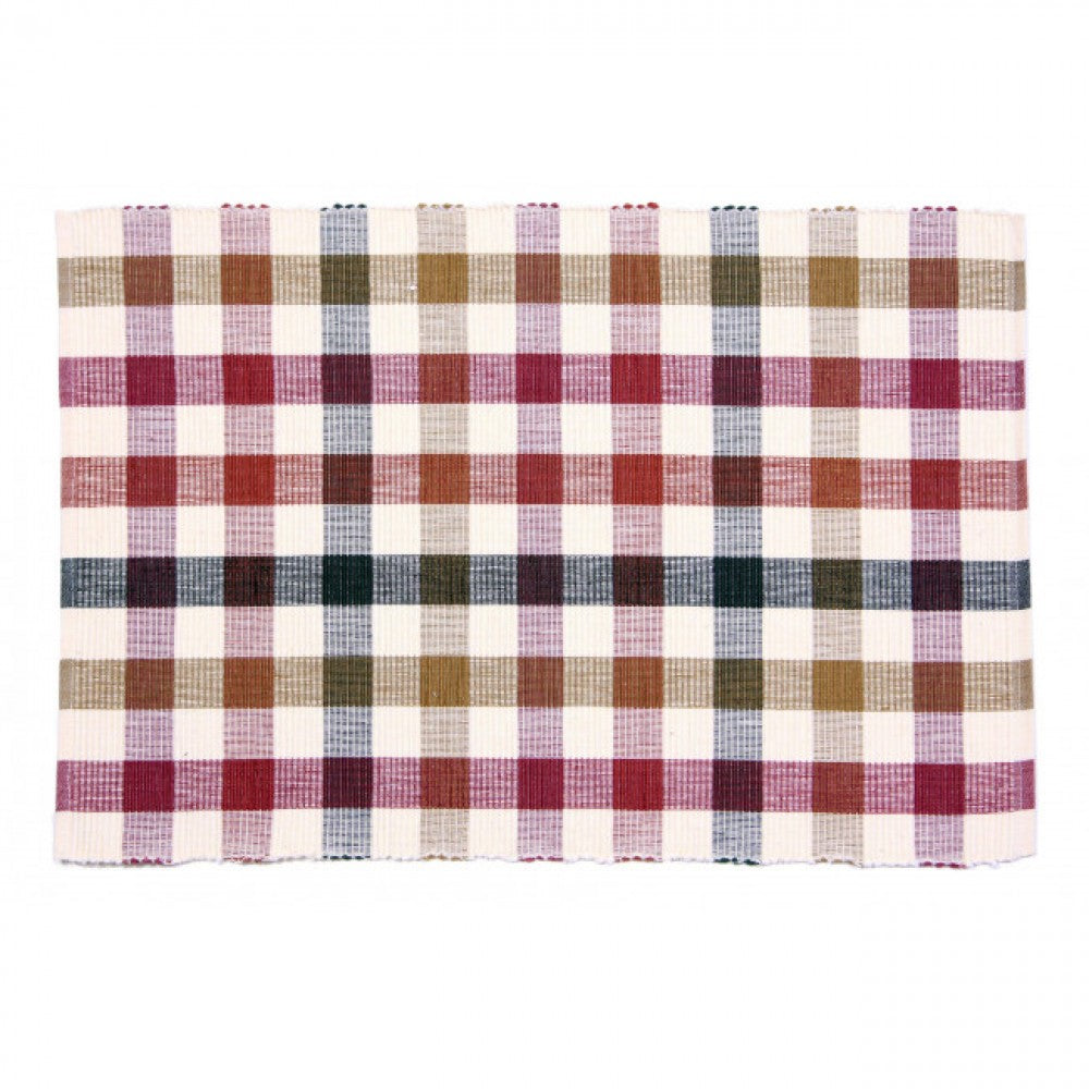 Cambridge Check Pattern Ribbed Placemat