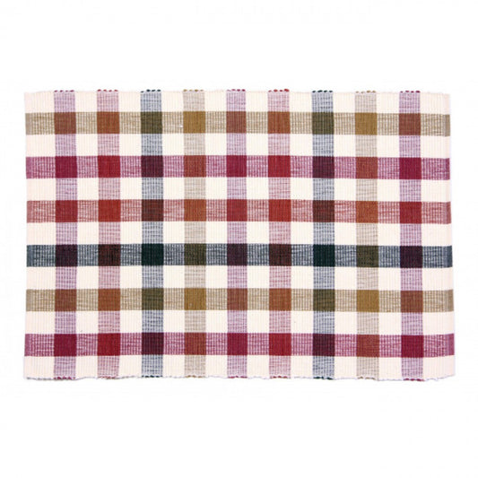 Cambridge Check Pattern Ribbed Placemat