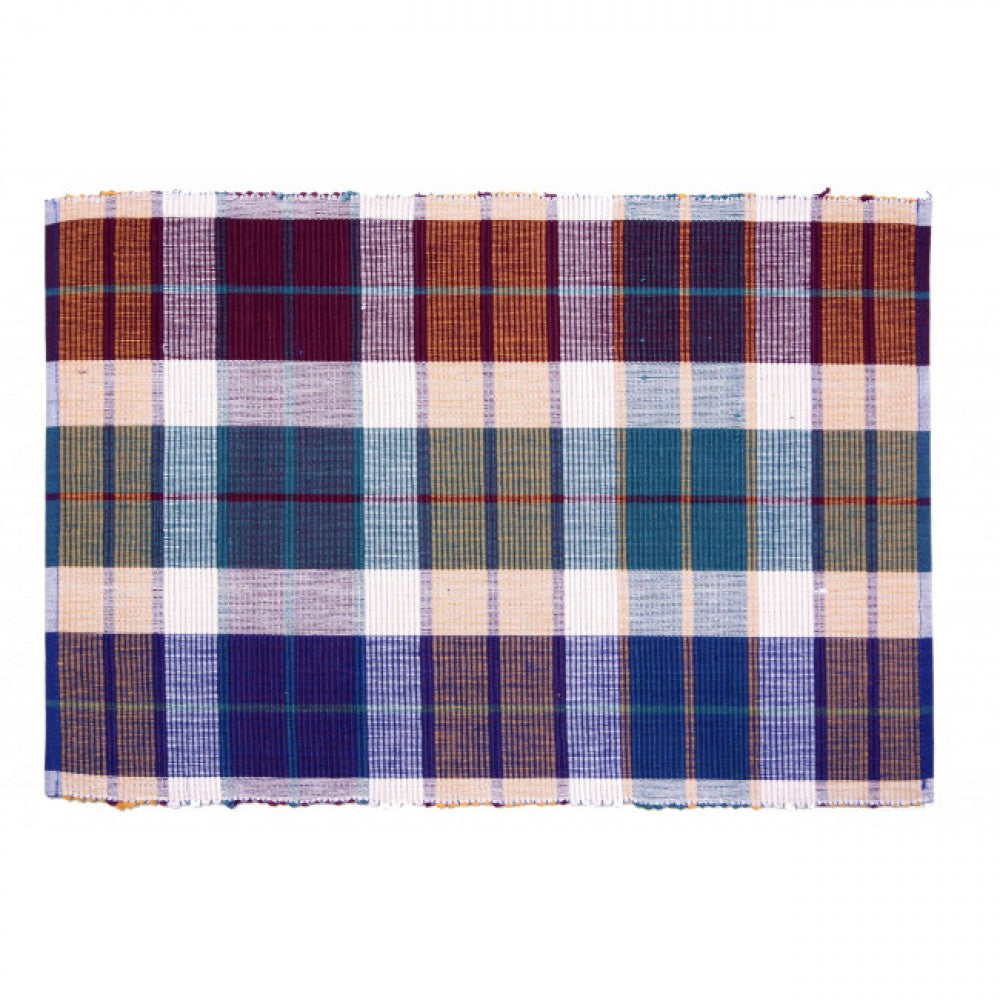 Morocco Check Pattern Ribbed Placemat