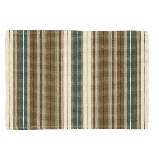 Woodside Striped Pattern Ribbed Placemat