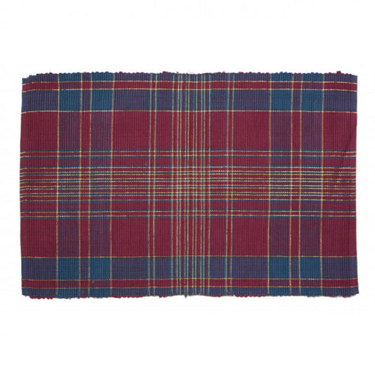 Dover Lurexed Check Pattern Ribbed Placemat