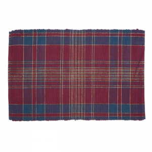 Dover Lurexed Check Pattern Ribbed Placemat