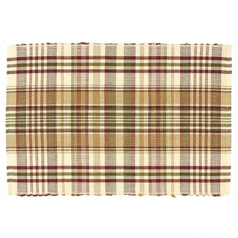 Rosemary Check Pattern Ribbed Placemat