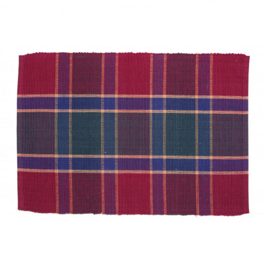Festive Jewel Tones Pattern Ribbed Placemat