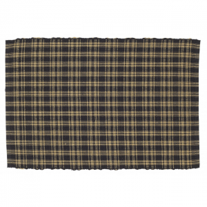 Salt & Pepper Check Pattern Ribbed Placemat