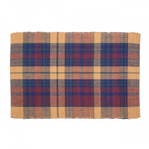 Sunset Check Pattern Ribbed Placemat