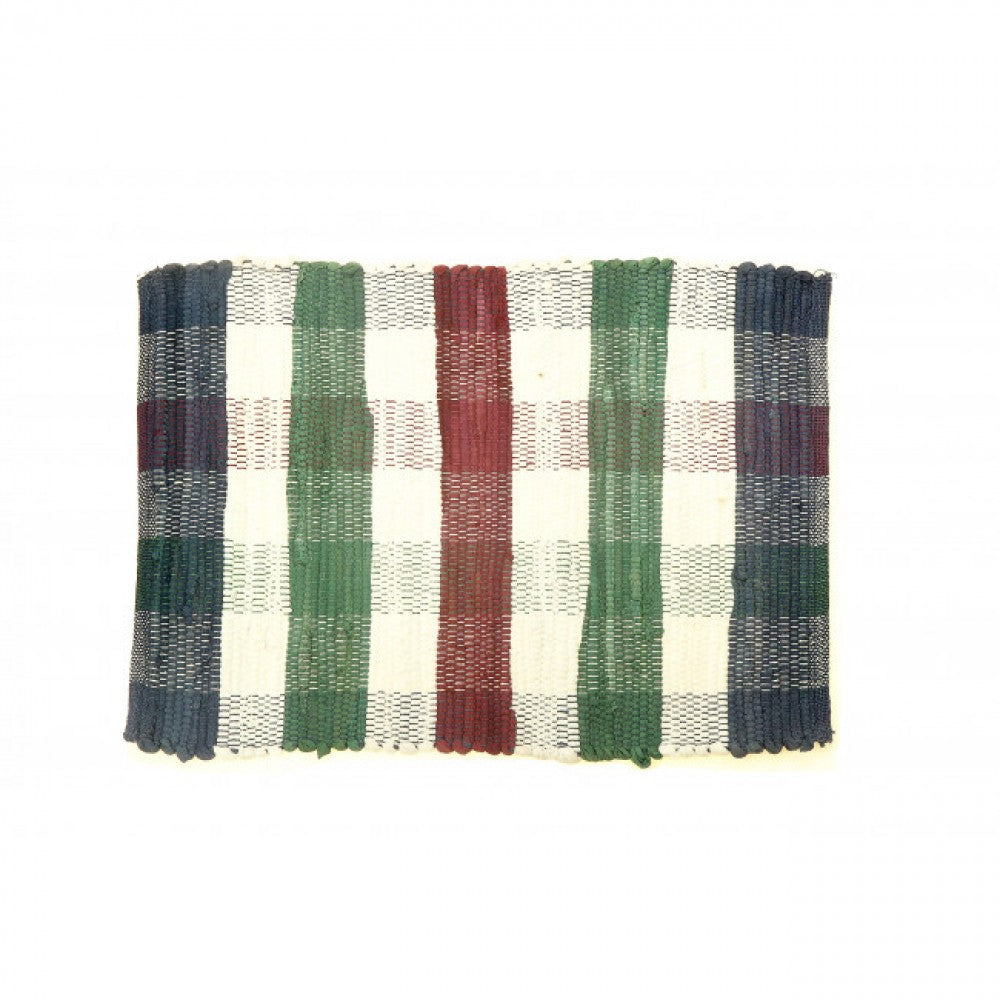 Chindi Multi Color Check Pattern Placemat