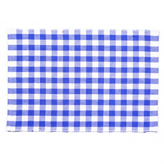 Toro Blue Check Pattern Ribbed Placemat