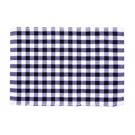 Ribbed - Toro Black Check Pattern Placemat