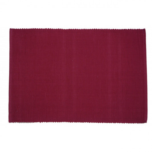 Burgundy Ribbed Placemat