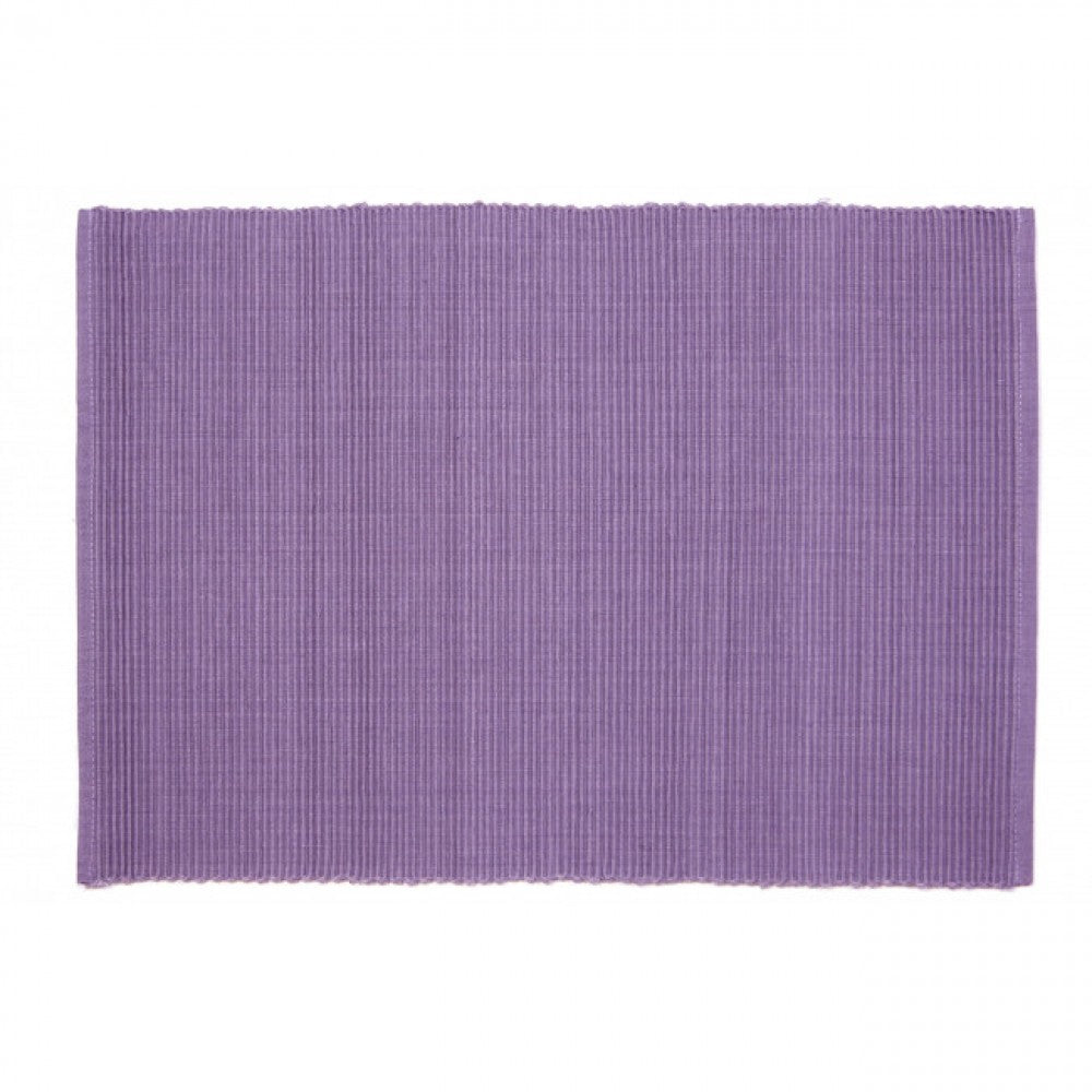 Set of  4 Purple Ribbed Placemat