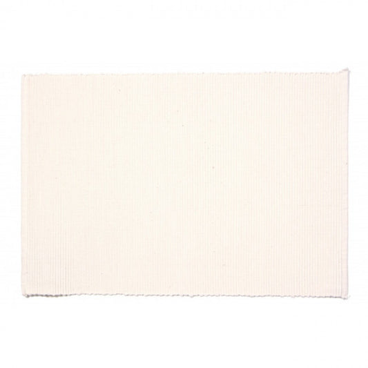 White Ribbed Placemat