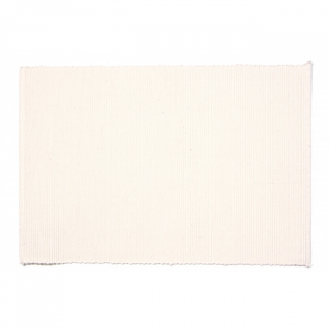 White Ribbed Placemat