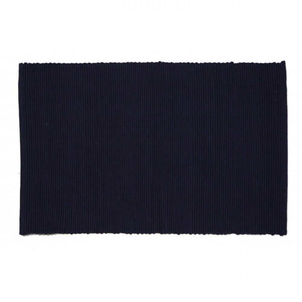 Black Ribbed Placemat