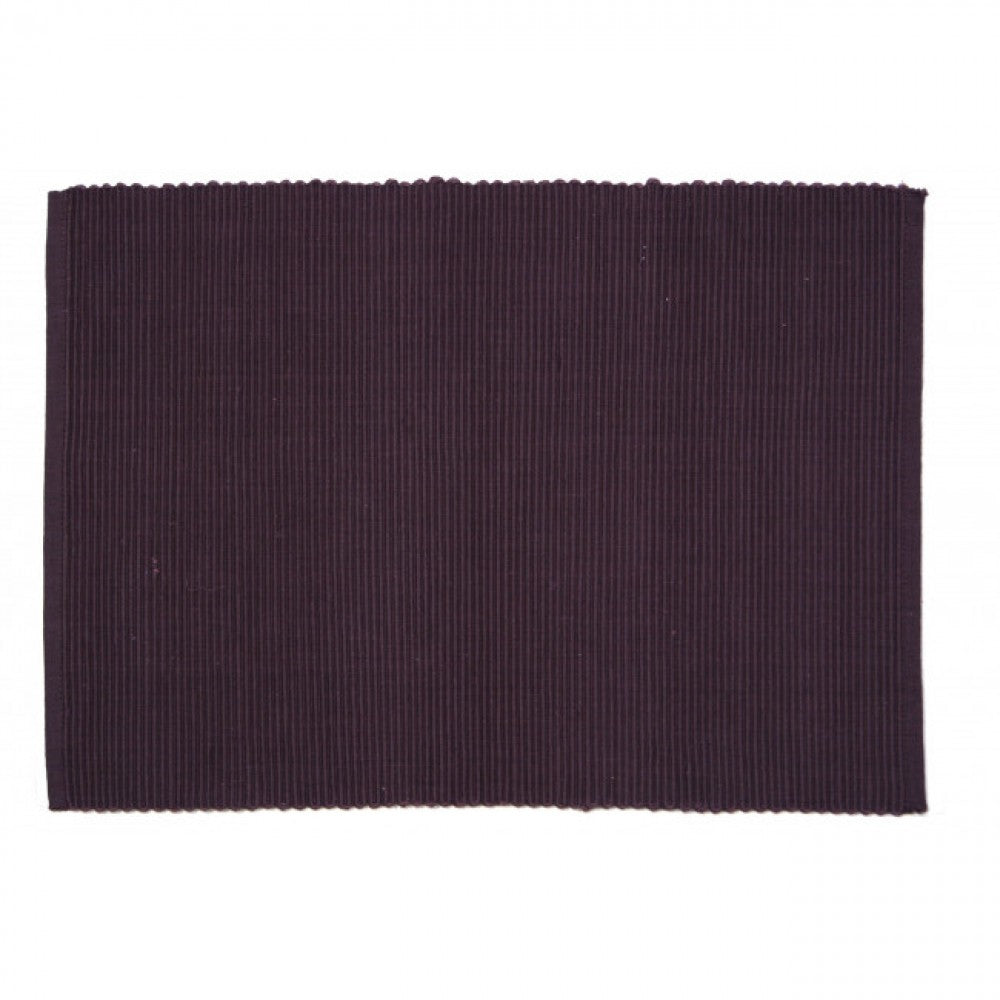 Chocolate Brown Ribbed Placemat