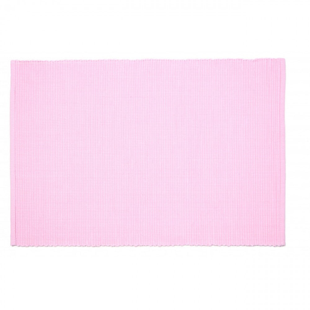 Pale Pink Ribbed Placemat