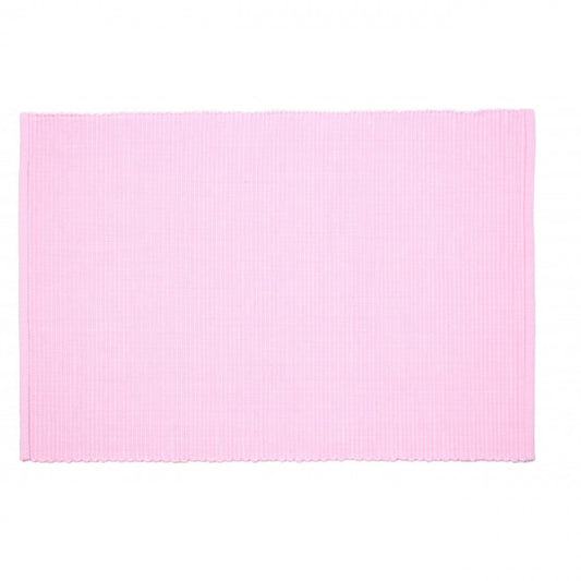 Pale Pink Ribbed Placemat