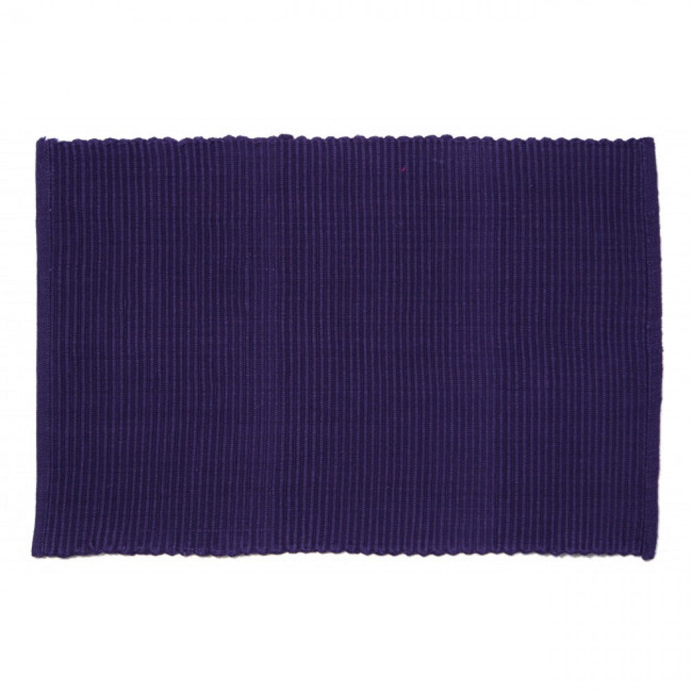 Dark Purple Ribbed Placemat