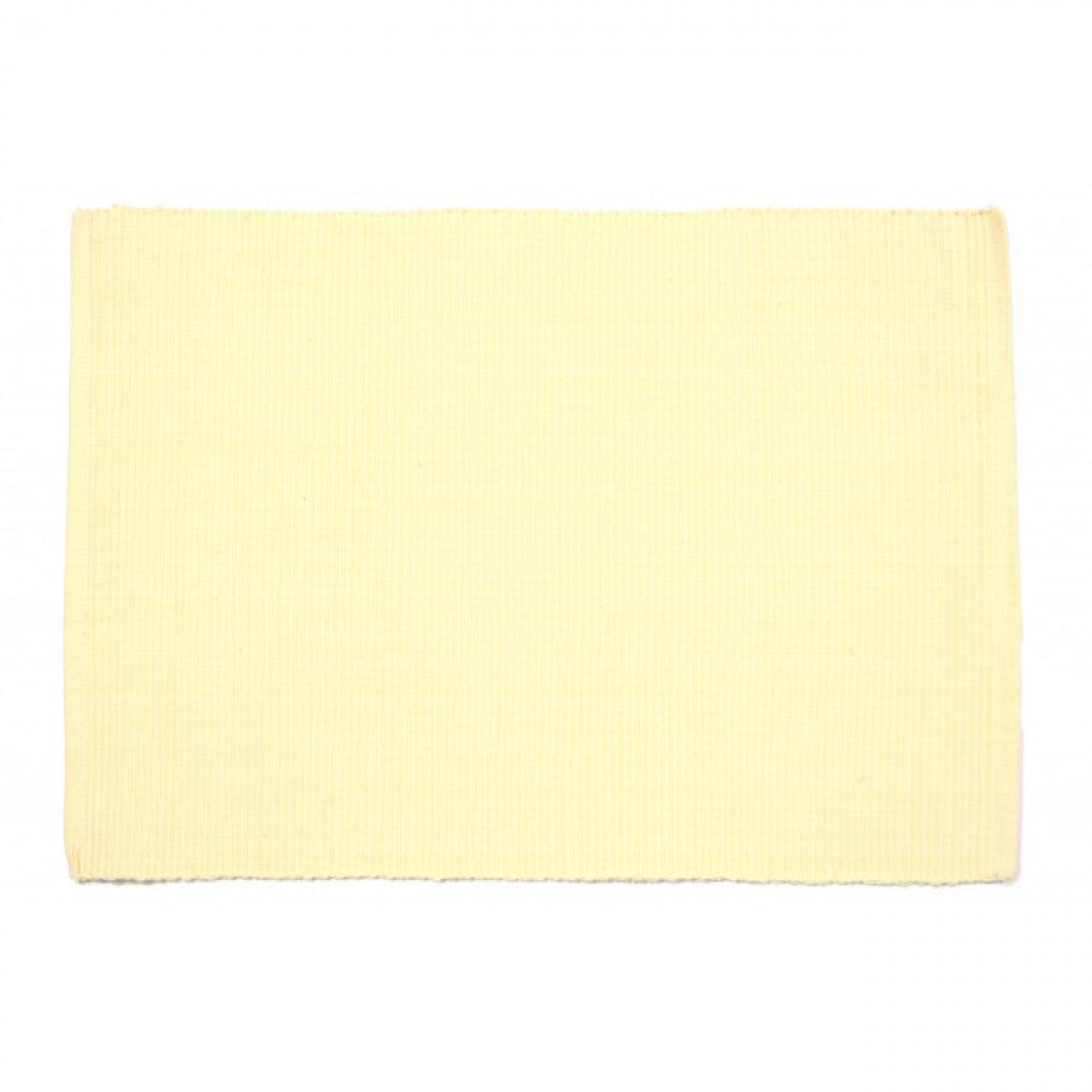 Butter Cream Yellow Ribbed Placemat