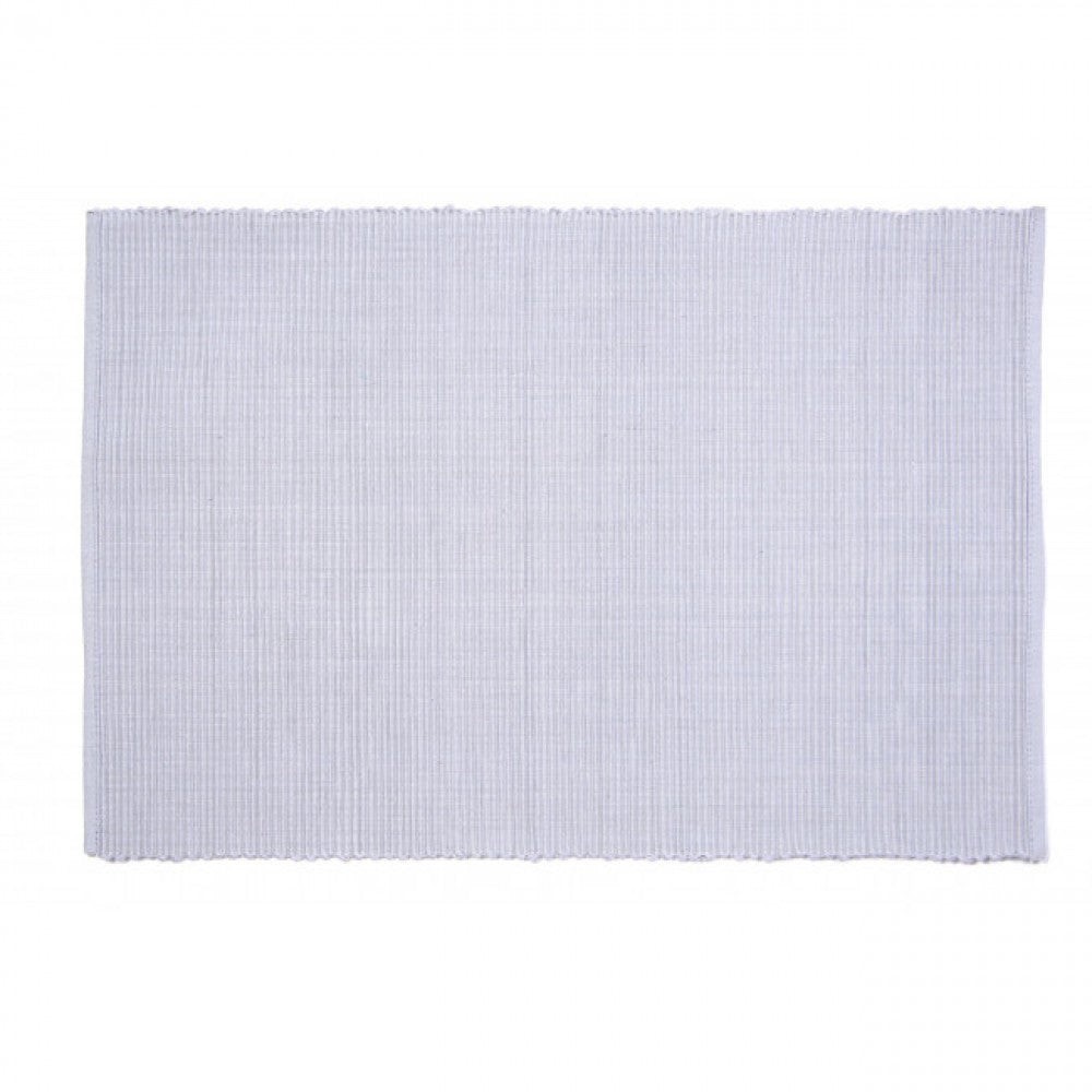 Dove Gray Ribbed Placemat