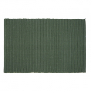 Henna Moss Green Ribbed Placemat